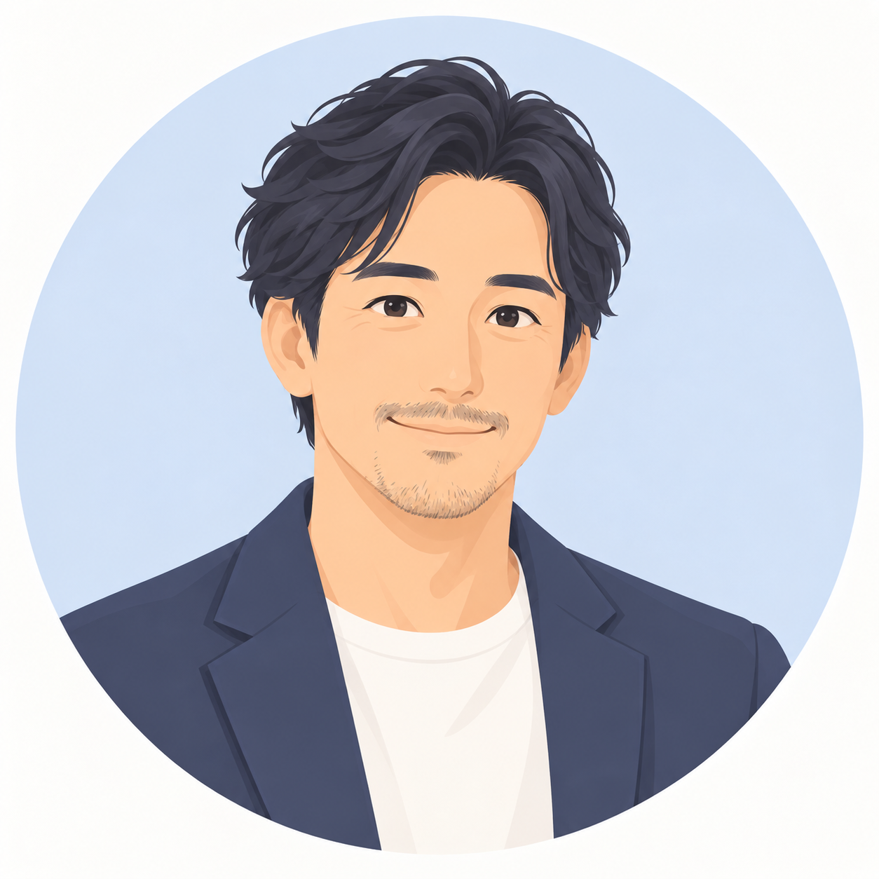 動画制作会社・40代経営者のイメージイラスト
