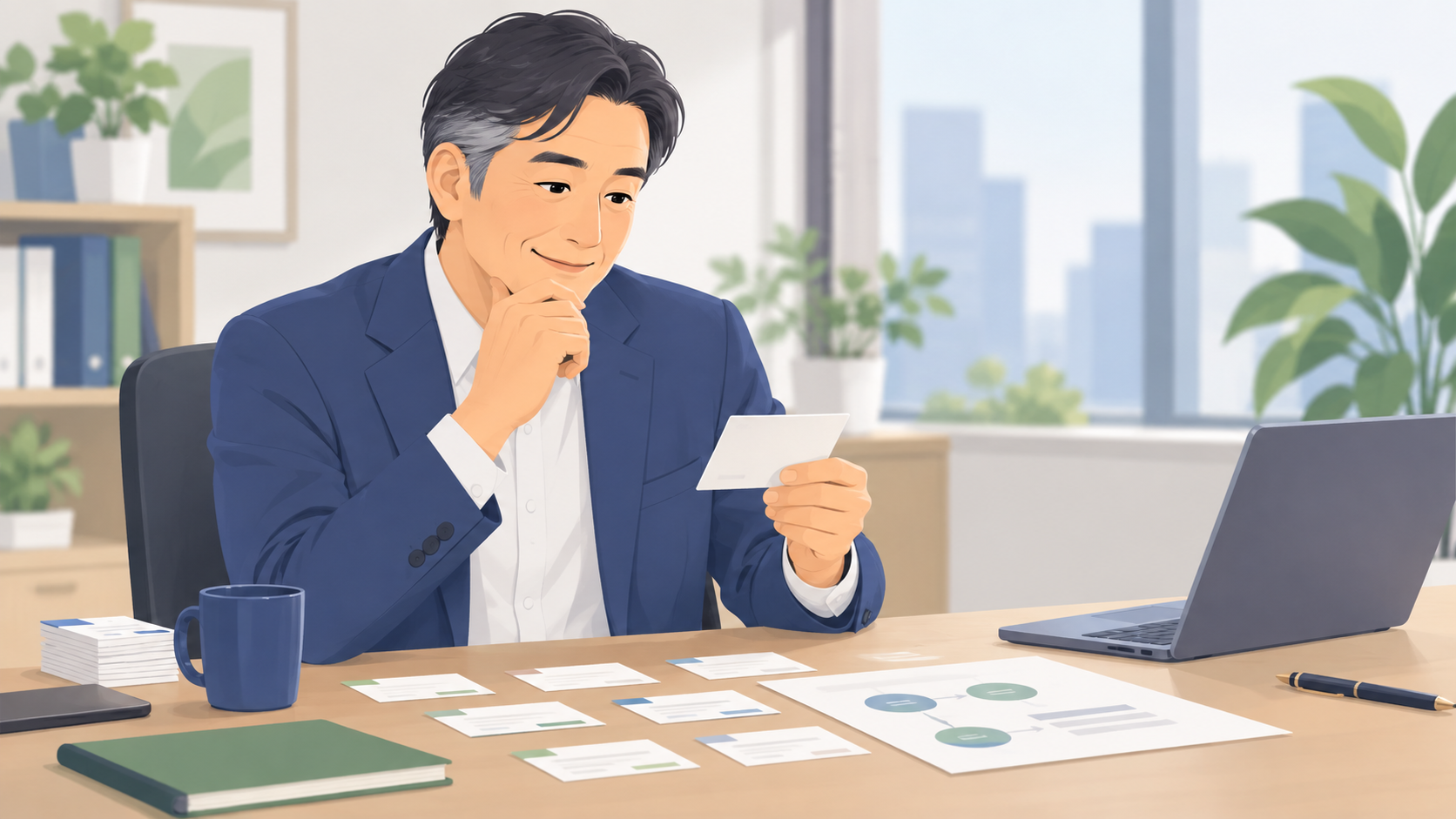 交流会の成果を振り返る方法｜次の参加につなげる記録と改善のコツについて考える交流会参加者のイメージ