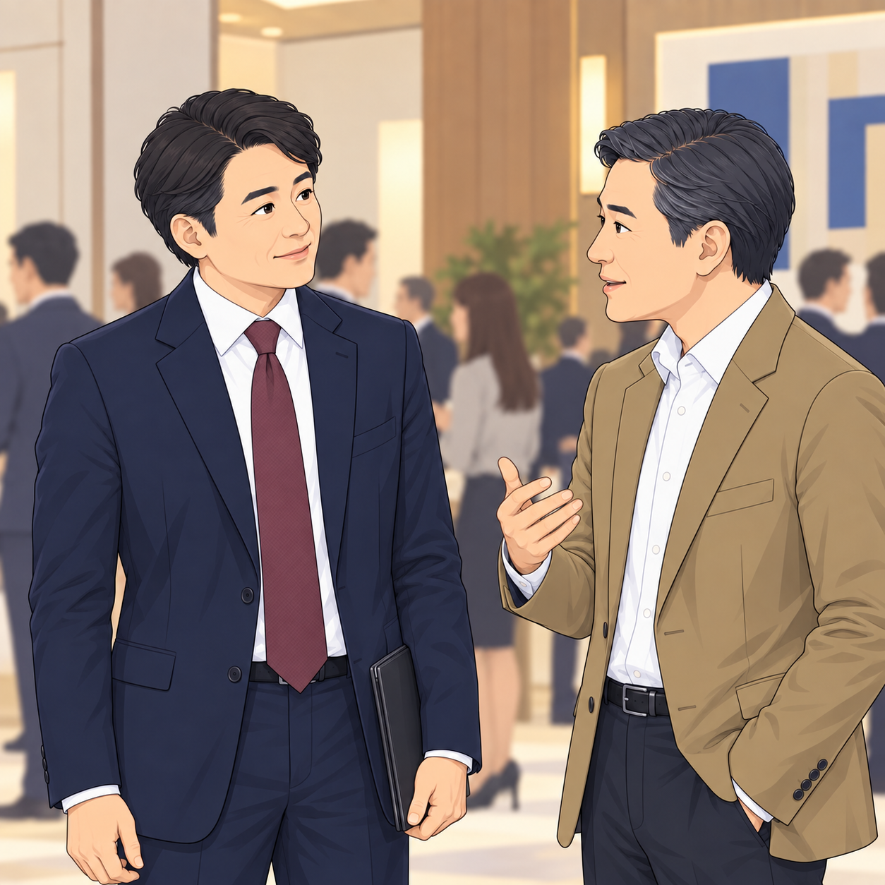 コネクターが相手の意向を確認。貴社との面談は同意を得てから。