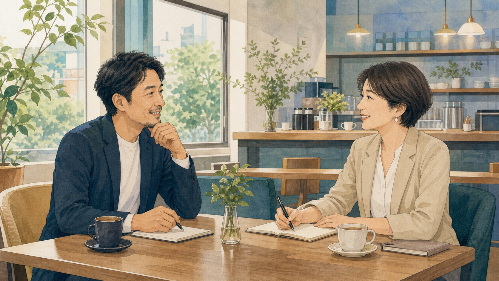 交流会で出会った人と関係を深める「次の約束」の作り方を実践する交流会参加者のイメージ