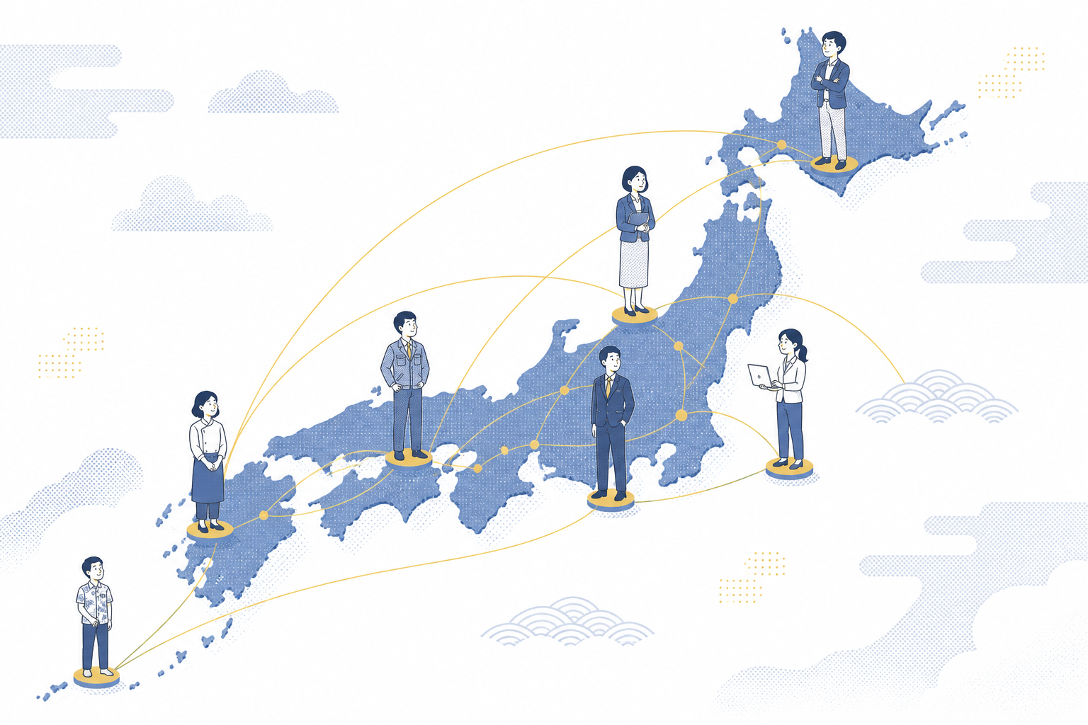 全国47都道府県とオンラインのビジネス交流会情報マップ